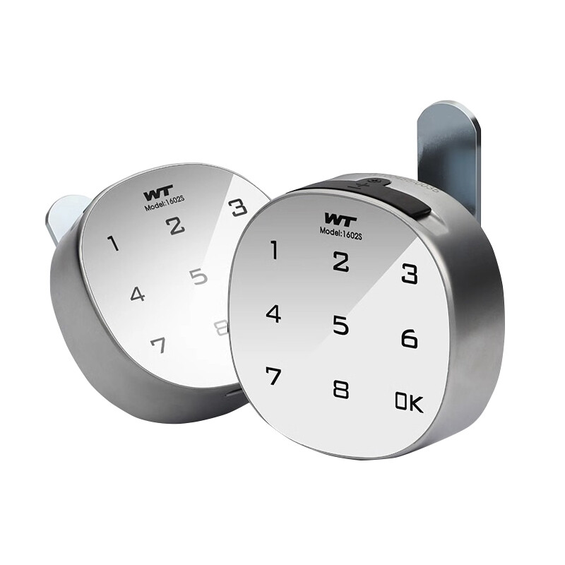 Viedā baltā elektroniskā 6/8 ciparu paroles mēles slēdzene, dzelzs kombinētā skapja slēdzene