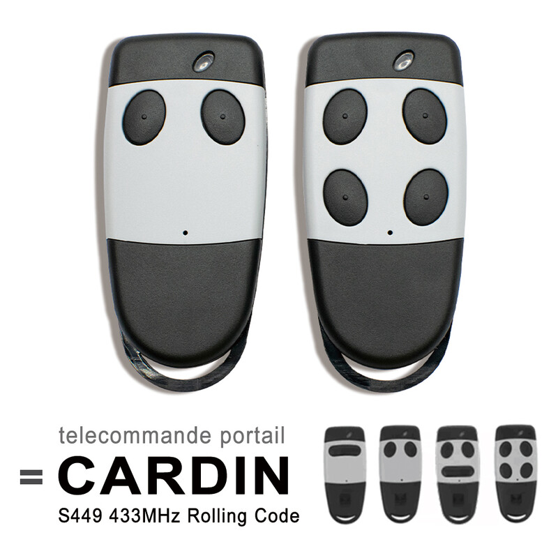 Cardin S449 QZ2 QZ4 Гаражно дистанционно управление CARDIN TXQ449100 TXQ449200 TXQ449300 TXQ449400 433.92MHz Gate Keyfob