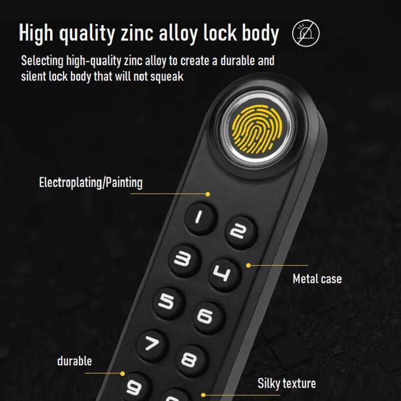 Viedā pirkstu nospiedumu atvilktnes slēdzene Viedā mēbeļu slēdzene Elektriskās durvju slēdzenes biroja skapja skapīša pastkastei Digita durvju slēdzene