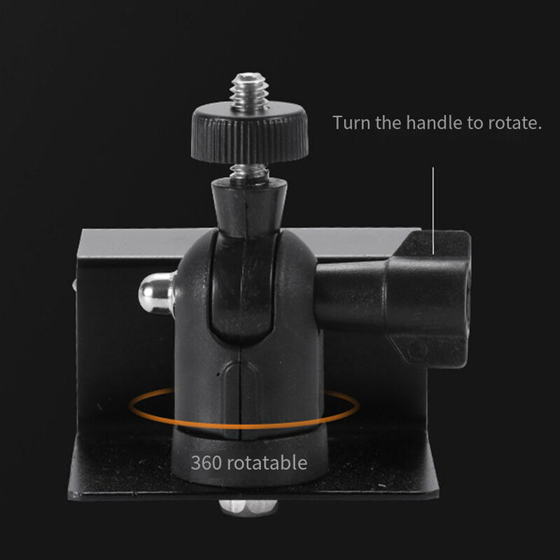 Специална скоба за наблюдение за дъждовен улей Устойчива на атмосферни влияния скоба за монтаж на улука с универсален винтов адаптер за охранителни камери