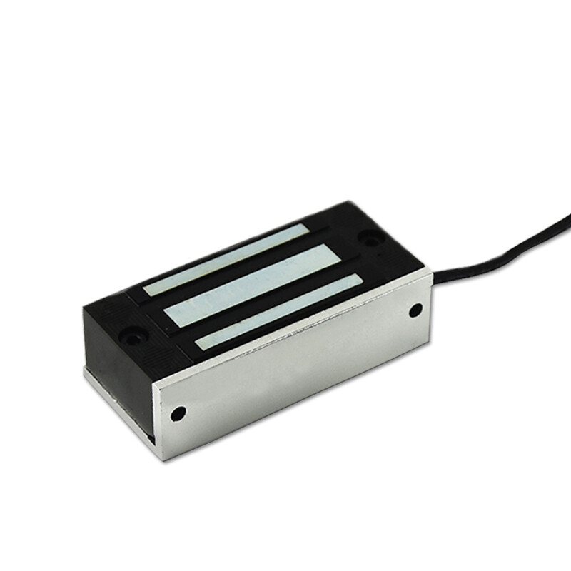 su kronšteinu solenoidiniais elektromagnetiniais užraktais spintelei mažesnėms durims 60kg traukimo jėga 12VDC