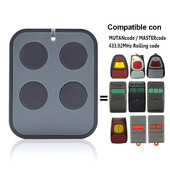 MD-22 MANDO DE GARAJE MASTERCODE COMPATIBIL MV-1 MV-12 MV-123 MV1 MV12 Telecomanda garaj 433.92mhz