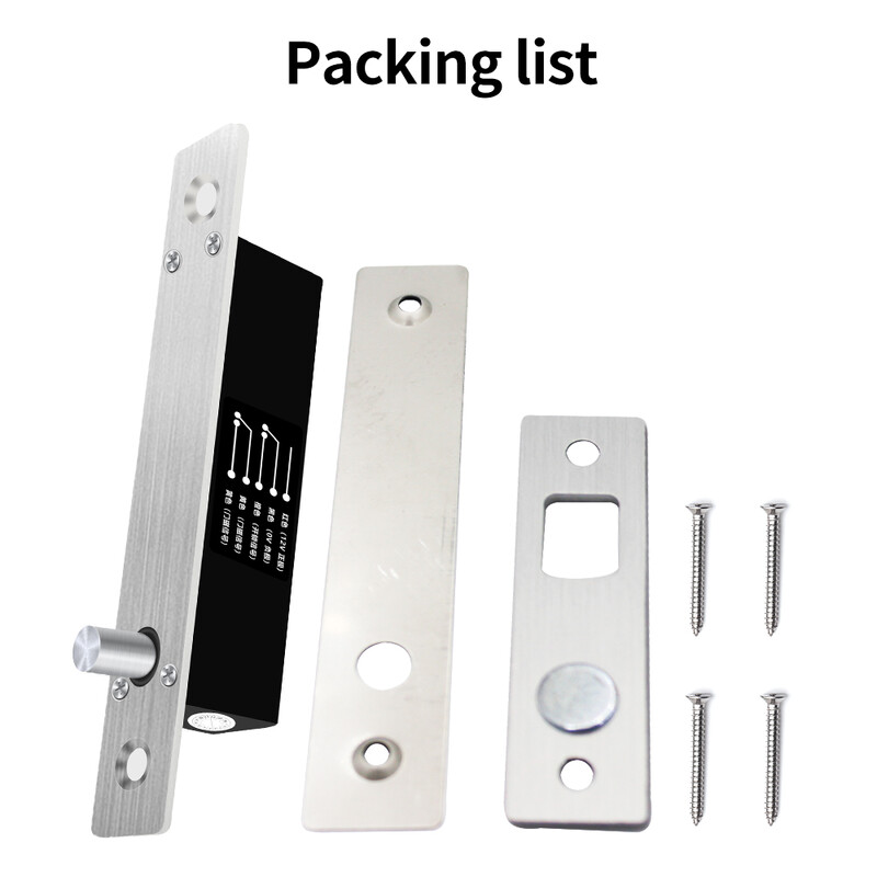 DC12V elektriskā bultskrūves slēdzene bez atteices/drošības atteices viegli uzstādāma un vadāma 5 vadu slēdzene durvju slēdzenei ar NC/NO izeju