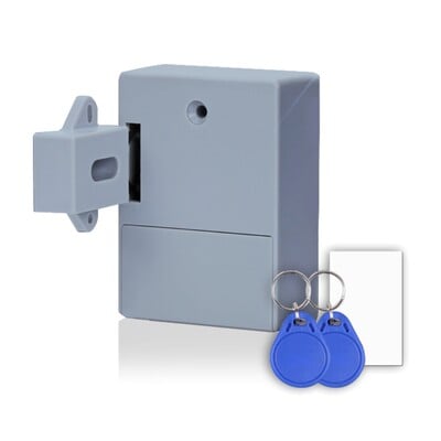 Nematomas spintelių užraktas Elektroninės spintelių spynos maisto/sandėliavimo spintelėms juodos/pilkos/baltos spynos