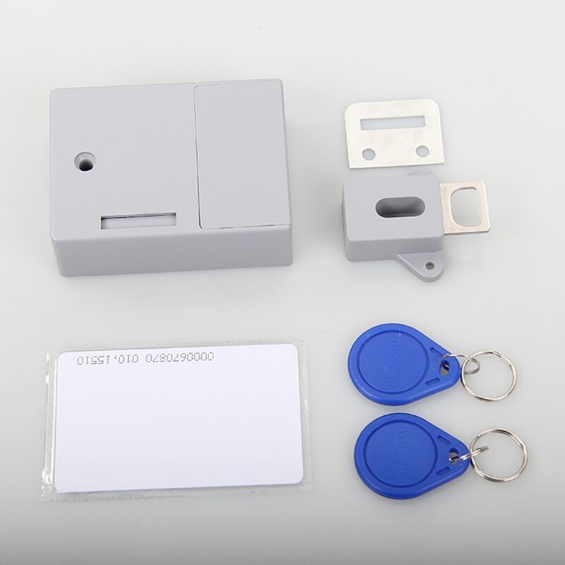 Nematomas spintelių užraktas Elektroninės spintelių spynos maisto/sandėliavimo spintelėms juodos/pilkos/baltos spynos