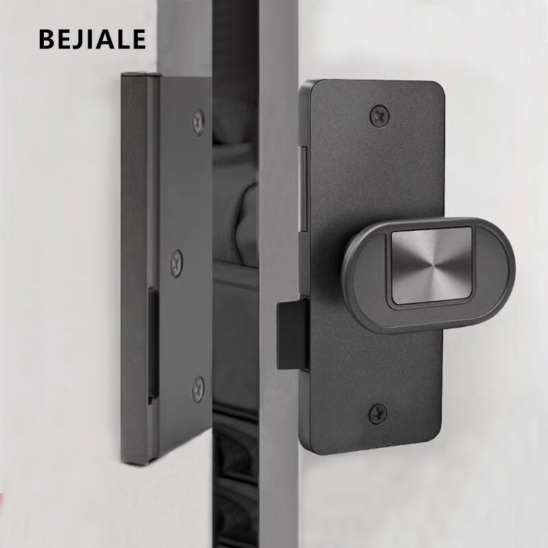 2023 Încuietoare invizibilă pentru ușă, fără fante, încuietoare pentru ușă pentru dormitor, pentru interior, casă, încuietoare universală pentru ușă din lemn, încuietoare ascunsă și ascunsă