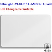 Свръхлека EV1-UL21 UID сменяема записваема 13,56 Mhz MF0 NFC карта
