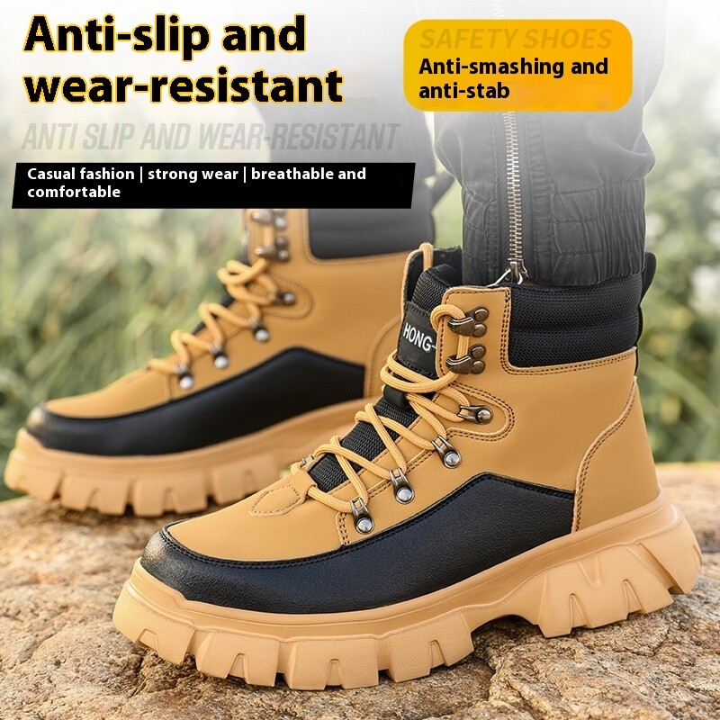 Darbo batai Nesunaikinami apsauginiai batai Vyriški Plieniniai batai Nepramušami sportbačiai Vyriška avalynė Batai Neslystantys darbo batai