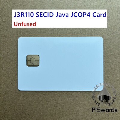 Nesusiliejusi JAVA kortelė JCOP4 J3R110 SECID / J3R150 EMV / J3R180 IC Connect Smart Card