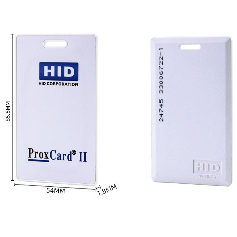 HID Thickness Hard Clamshell Security Card HID ProxCard II Proximity Access Control Card 125kHz 26 Bit HID ProxCard II карти