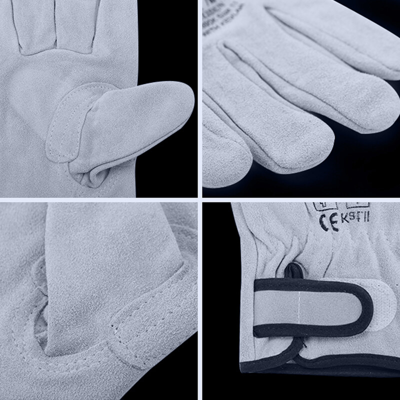 Keevituskindad Keevitaja Argoonkaarekeevitus Kulumiskindel Põletuskindel isolatsioon Torke kaitsekinnas Lühikesed paksud nahkkindad