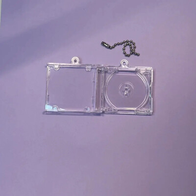 1 tk tühi mini-CD ümbris võtmehoidja isetegemise võtmehoidjate jaoks koos NFC nutika seljakoti rippuva dekoratiivketiga Dropshippingi kingituste ostjatele