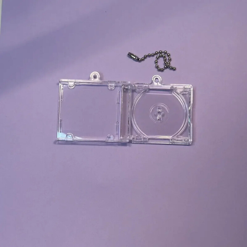 1 tk tühi mini-CD ümbris võtmehoidja isetegemise võtmehoidjate jaoks koos NFC nutika seljakoti rippuva dekoratiivketiga Dropshippingi kingituste ostjatele