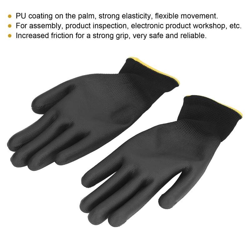 ZK30 10 porų darbo pirštinės PU dengtos antistatinės saugos darbo priedų rinkinys handschuhe 7S