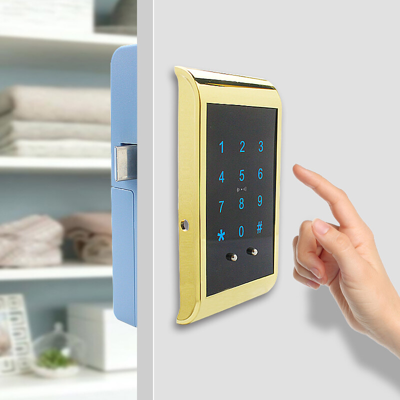 SARY išmanioji elektroninė užraktas slaptažodis stalčių spintelės durų spyna EMID4100 dokumentų spintelės spyna maitinama AA baterijomis