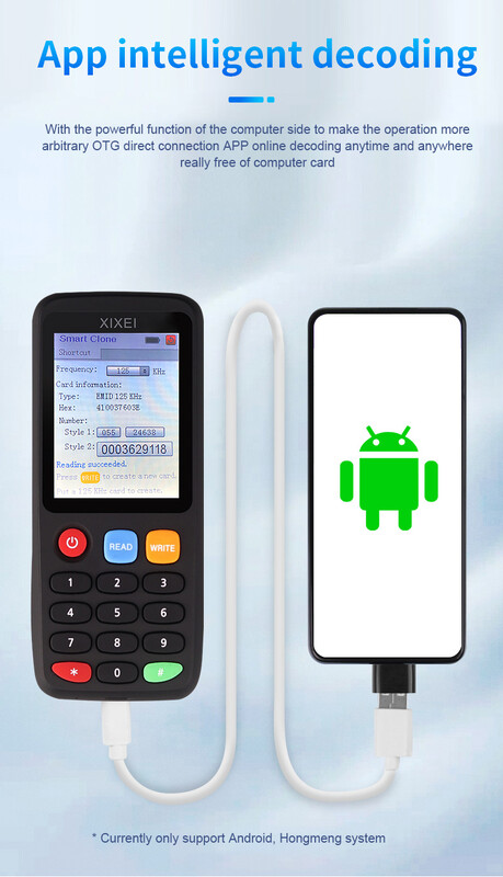 Naujas Rfid Smart Card Reader X7 125khz ženklelio kopijavimo aparatas 13.56mhz Nfc dekoderis daugiklis Ic Id Chip Tag Clone Ntag213 215 Key Writer