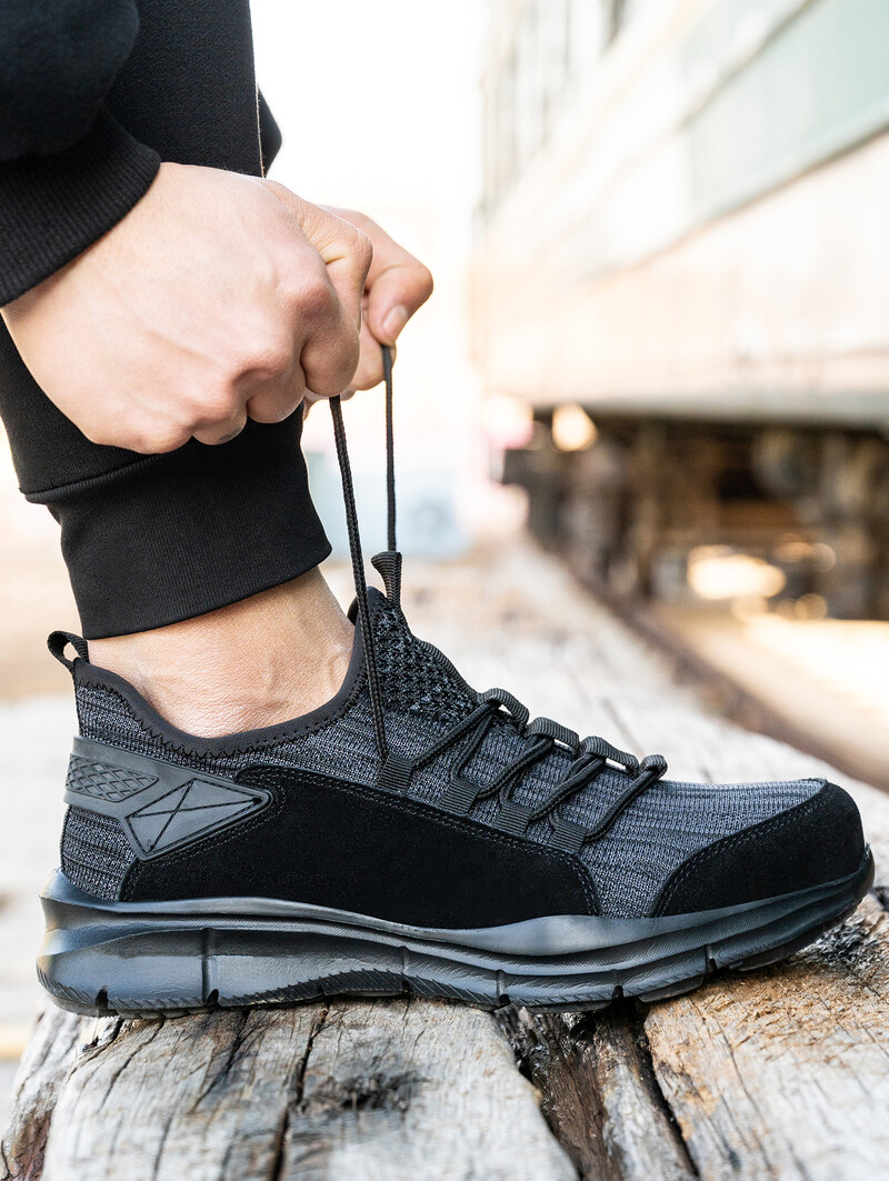 Darbo sportbačiai Vyriški apsauginiai batai Konstrukciniai Plieniniai Darbiniai Batai Lengvi apsauginiai Batai Nepraduriami Darbiniai Sneakers Kevlar