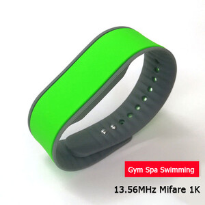 Vandeniui atspari apyrankė 13.56MHZ RFID ISO14443A F08 apyrankė MF Classic 1K S50 silikoninė apyrankė Naujas dizainas