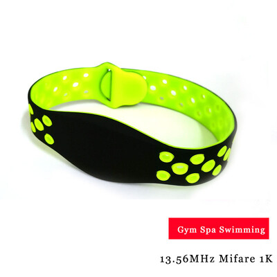 Vandeniui atspari apyrankė 13.56MHZ RFID ISO14443A F08 apyrankė MF Classic 1K S50 silikoninė apyrankė Naujas dizainas