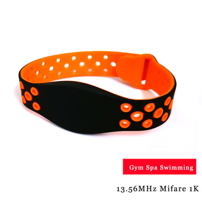Vandeniui atspari apyrankė 13.56MHZ RFID ISO14443A F08 apyrankė MF Classic 1K S50 silikoninė apyrankė Naujas dizainas