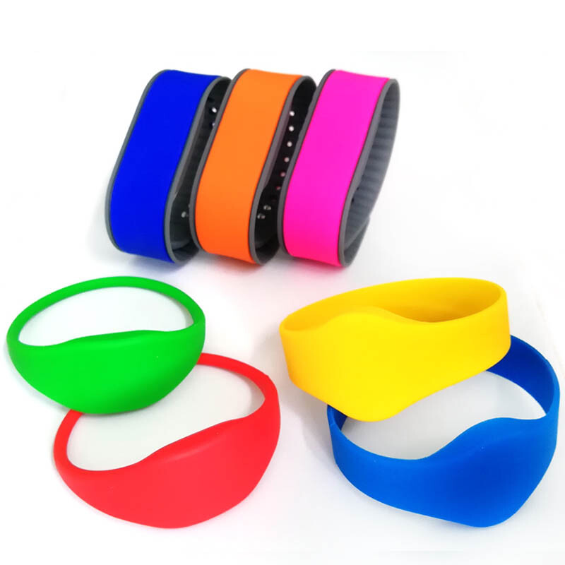 Vandeniui atspari apyrankė 13.56MHZ RFID ISO14443A F08 apyrankė MF Classic 1K S50 silikoninė apyrankė Naujas dizainas