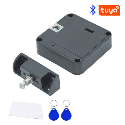 Tuya или SmartLife APP Дистанционно управление Чекмедже на шкаф RFID карта Сензорна ключалка Невидима скрита инсталация
