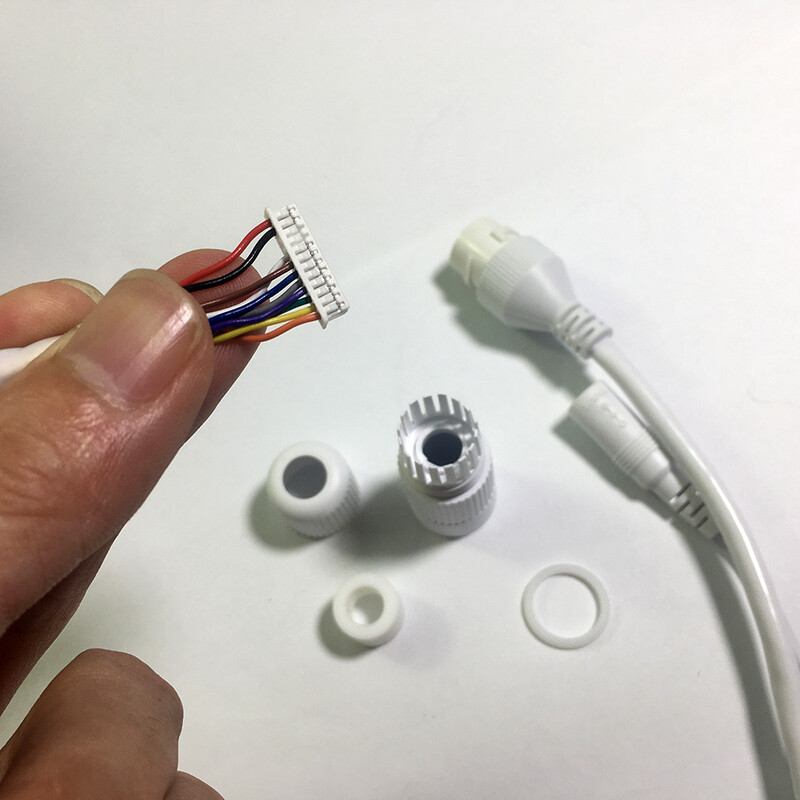 Ethernet Lan кабел PoE RJ45 мрежов кабел 12 Pin 10 core За hikvision ip камера