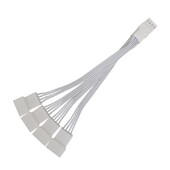 Компютърна дънна платка 4-пинов един към четири разширителен кабел 4P четири-пинов PWM контрол на температурата Вентилатор за охлаждане на процесора 1 към 4 адаптерен кабел