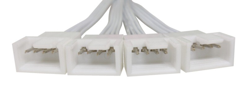 Компютърна дънна платка 4-пинов един към четири разширителен кабел 4P четири-пинов PWM контрол на температурата Вентилатор за охлаждане на процесора 1 към 4 адаптерен кабел