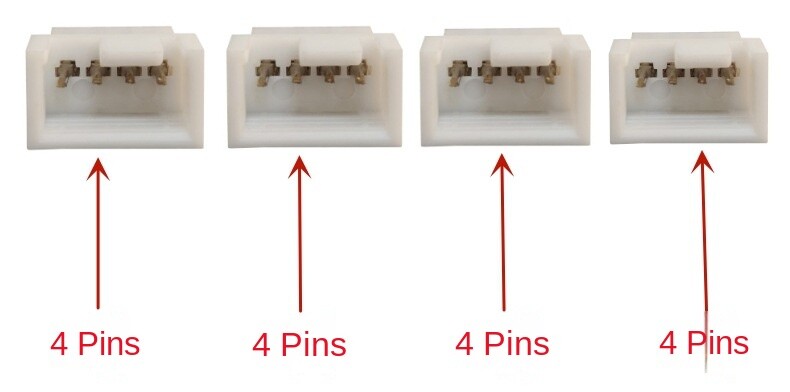 Компютърна дънна платка 4-пинов един към четири разширителен кабел 4P четири-пинов PWM контрол на температурата Вентилатор за охлаждане на процесора 1 към 4 адаптерен кабел