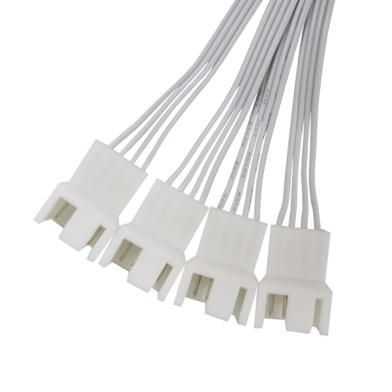 Компютърна дънна платка 4-пинов един към четири разширителен кабел 4P четири-пинов PWM контрол на температурата Вентилатор за охлаждане на процесора 1 към 4 адаптерен кабел