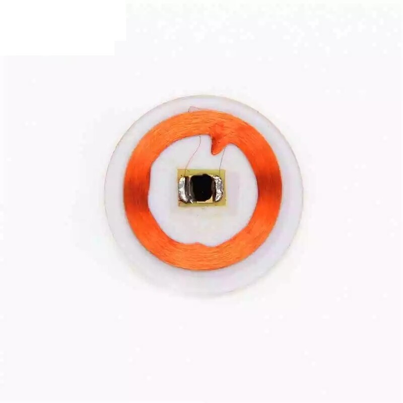 10 tk, ainult 125 khz, loetav RFID EM4100 TK4100 läbipaistev ümmargune mündikaart (25 mm) ID juurdepääsukontrolli siltide jaoks Nutikas võtmehoidja