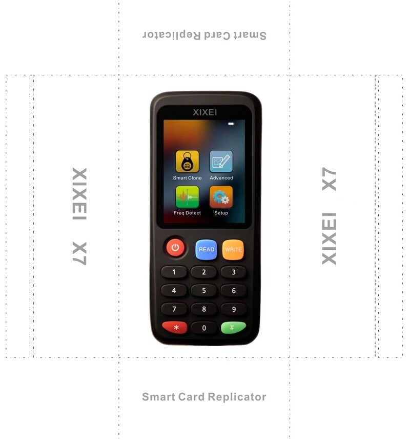 2023 m. naujausias išmanusis skaitytuvas X7 dublikatoriaus ID / IC etiketės kopija 13,56 MHz rakto NFC žymos Natg213 kopijavimo aparatas 125 kHz Em4305 kortelės žetonų rašiklis