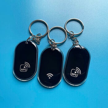 10PCS Epoxy NFC Ntag213 Key Tag ISO14443A 13,56MHz RFID NFC Smart Cards Keychain for Sharing Social Media Ετικέτα επαφής