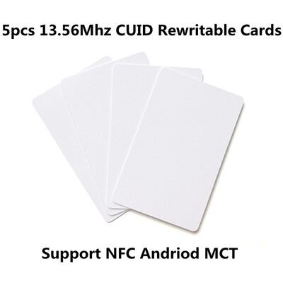CUID Android App MCT Modifikuoti UID Keičiamas NFC 1k s50 Žymos 13,56MHz IC kortelės lipdukas Pultelio blokas 0 Rašomasis 14443A