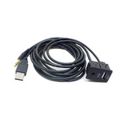 Automobilski AUX USB muški ugradbeni adapter za ugradnu ploču pogodan za Toyotu Avensis RAV4 Auris Corolla Venza Yaris