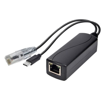 Gigabitni PoE razdjelnik 1000m 48V do 5V 2.4 A PoE razdjelnik TYPE-C/DC5521/Micro USB utikač Razdjelnik za široku primjenu
