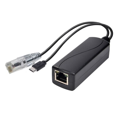 Gigabitni PoE razdjelnik 1000m 48V do 5V 2.4 A PoE razdjelnik TYPE-C/DC5521/Micro USB utikač Razdjelnik za široku primjenu