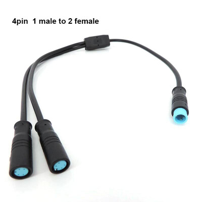 Ūdensnecaurlaidīgs Y sadalītājs E-velosipēds m8 2/3/4/5/6 tapa 1 vīrišķais līdz 2 virzienu vadu vads savienotājs sensora kabelim Bremžu elektromotors