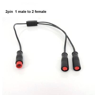 Ūdensnecaurlaidīgs Y sadalītājs E-velosipēds m8 2/3/4/5/6 tapa 1 vīrišķais līdz 2 virzienu vadu vads savienotājs sensora kabelim Bremžu elektromotors