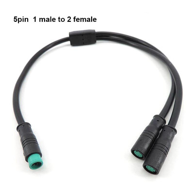 Ūdensnecaurlaidīgs Y sadalītājs E-velosipēds m8 2/3/4/5/6 tapa 1 vīrišķais līdz 2 virzienu vadu vads savienotājs sensora kabelim Bremžu elektromotors