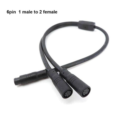 Ūdensnecaurlaidīgs Y sadalītājs E-velosipēds m8 2/3/4/5/6 tapa 1 vīrišķais līdz 2 virzienu vadu vads savienotājs sensora kabelim Bremžu elektromotors