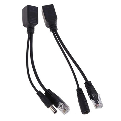 ESCAM POE kabel Pasivno napajanje preko Etherneta Adapterski kabel POE Splitter Injektor Modul napajanja 12-48v za IP kameru