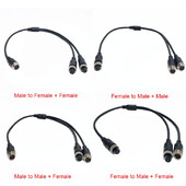 4 vrste M12 4Pin Aviation Head to Aviation Head Muški/Ženski produžni Y razdjelni kabelski adapter za CCTV kameru, konektor 1kom