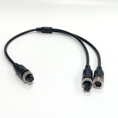 4 vrste M12 4Pin Aviation Head to Aviation Head Muški/Ženski produžni Y razdjelni kabelski adapter za CCTV kameru, konektor 1kom