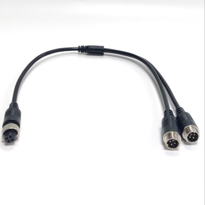 4 vrste M12 4Pin Aviation Head to Aviation Head Muški/Ženski produžni Y razdjelni kabelski adapter za CCTV kameru, konektor 1kom