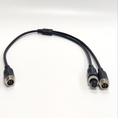 4 vrste M12 4Pin Aviation Head to Aviation Head Muški/Ženski produžni Y razdjelni kabelski adapter za CCTV kameru, konektor 1kom