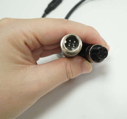 4 tipu M12 4 kontaktu aviācijas galva ar aviācijas galviņu.