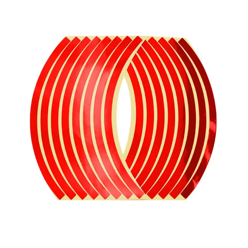 16 tk 10-tolline universaalne mootorratta velje helkurkleebised Motoratta kleebis Liiklusohutuse helkur mootorratta kleebis