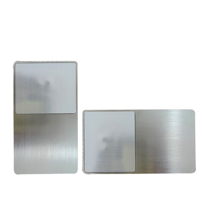 1 tk Premium kohandatud 13,56 MHz 504 baiti roostevabast terasest kontaktivaba nutika NFC visiitkaart, mida saab printida mõlemale küljele